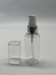 50ml Square Perfume Bottle In Customized Colour PETG Cosmetic Bottle
