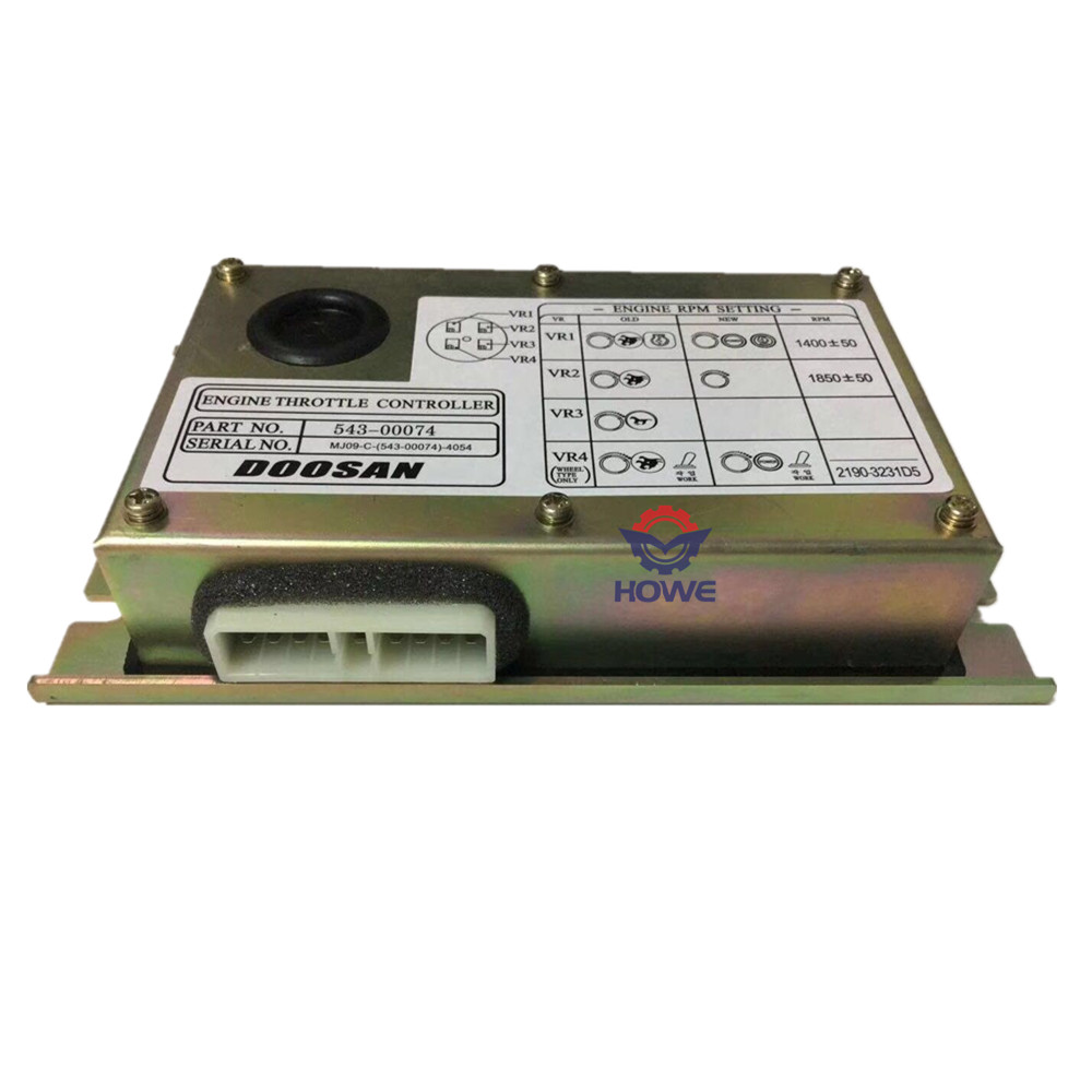 Doosan Excavator Controller Engine Throttle Control Panel 543-00074 Mass Stock