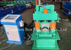 China Metal Roof Building Material Ridge Cap Forming Machine 0.3-0.8mm Thickness 2 Years Warranty wholesale