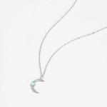 Elegant Fashion Pearl Necklace Geometric Hexagonal Fashion Diamond Necklace