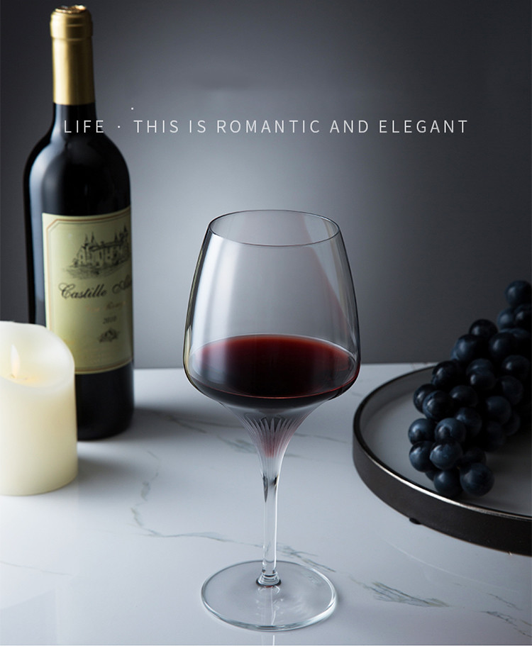 Engraved High End Wedding Lead Free Tall High End Wine Glasses