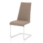 Linen Fabric 440mm 980mm 10KGS Stainless Steel Frame Dining Chairs