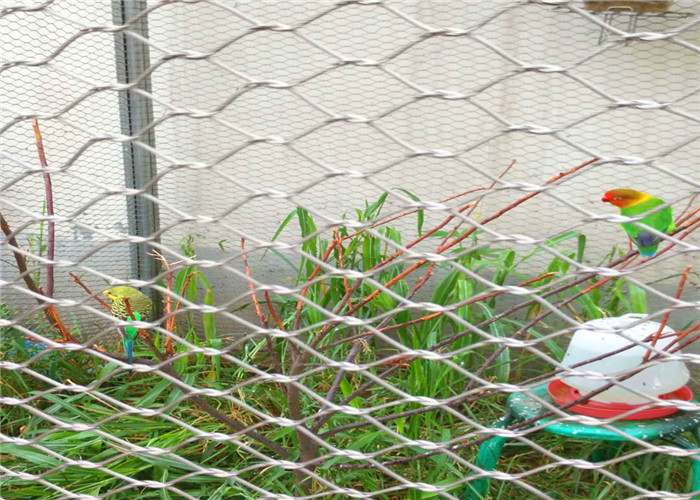 Flexible 316 Stainless Steel Rope Mesh High Strength Antirust For Bird Aviary