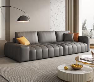 China Wood Veneer Commercial Villa Furniture Living Sofa And Tea Table wholesale