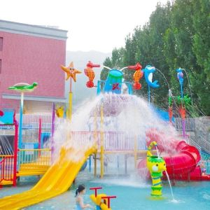 Safe Children Water Amusement Park Equipment With Plastic Foam Colourful