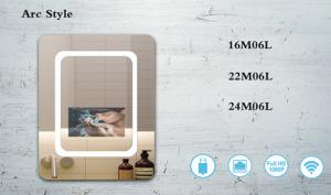 China Intelligent Voice Digital Bathroom 43 Inch Magic Mirror Display wholesale