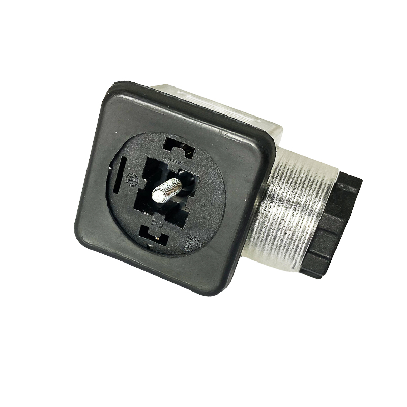 Custom Wholesale Female Joint Transparent Solenoid Valve DIN 43650 Rigoal Connector Factory