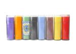 Religious Glass Jar Paraffin Wax 7 Day Prayer Candles