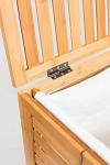 Durable Bamboo Home Furniture Wood Double Laundry Hamper Clothing Organizer