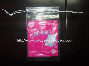 China Cotton Swabs Small Drawstring Plastic Bags Transparent Storage Bags wholesale