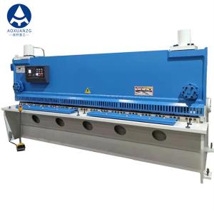 China 6mm Manual Sheet Metal Shearing Machine Brake White Blue E21S CNC Hydraulic Cutting Machine wholesale