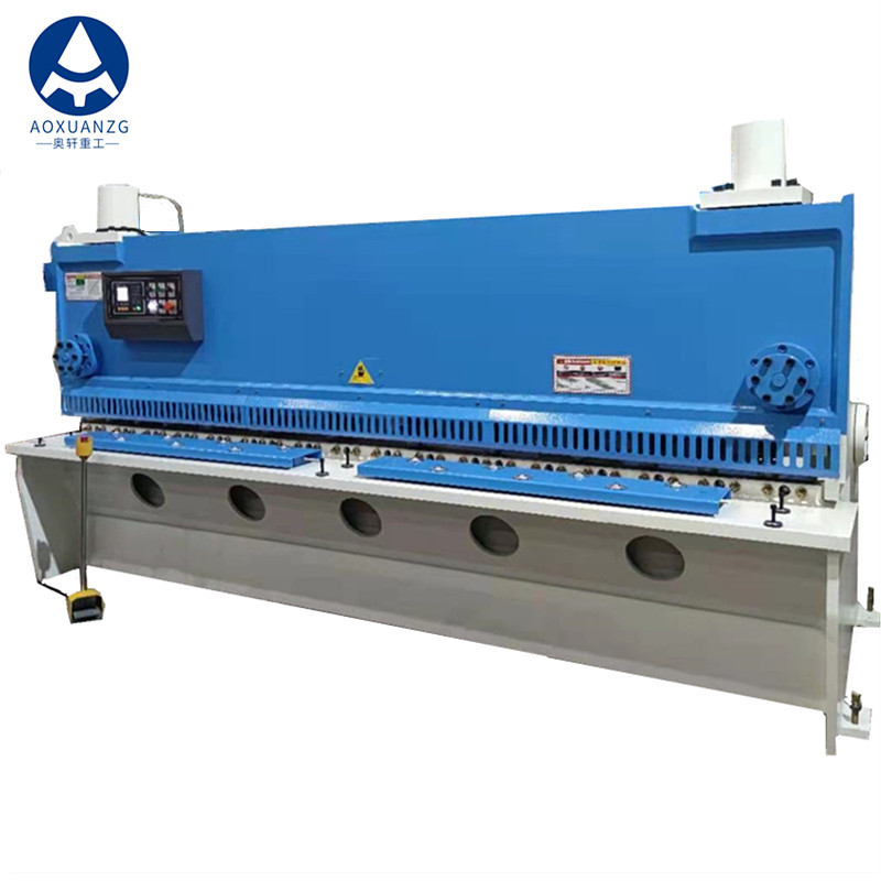 6mm Manual Sheet Metal Shearing Machine Brake White Blue E21S CNC Hydraulic Cutting Machine