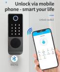 IP65 TTlock Bluetooth Controlled Door Lock Biometric Finger Print