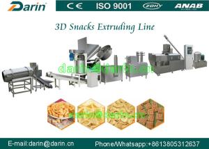 China Puffed food extruder Machine / frying snack food processing line wholesale
