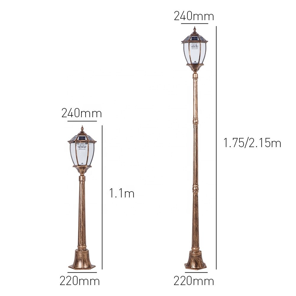 Aluminum IP55 Outdoor LED Garden Lights , 2w Solar LED Landscape Lights