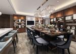 Luxurious Elegant Modern Stainless Steel Kitchen Cupboards Chinese Dark Wood