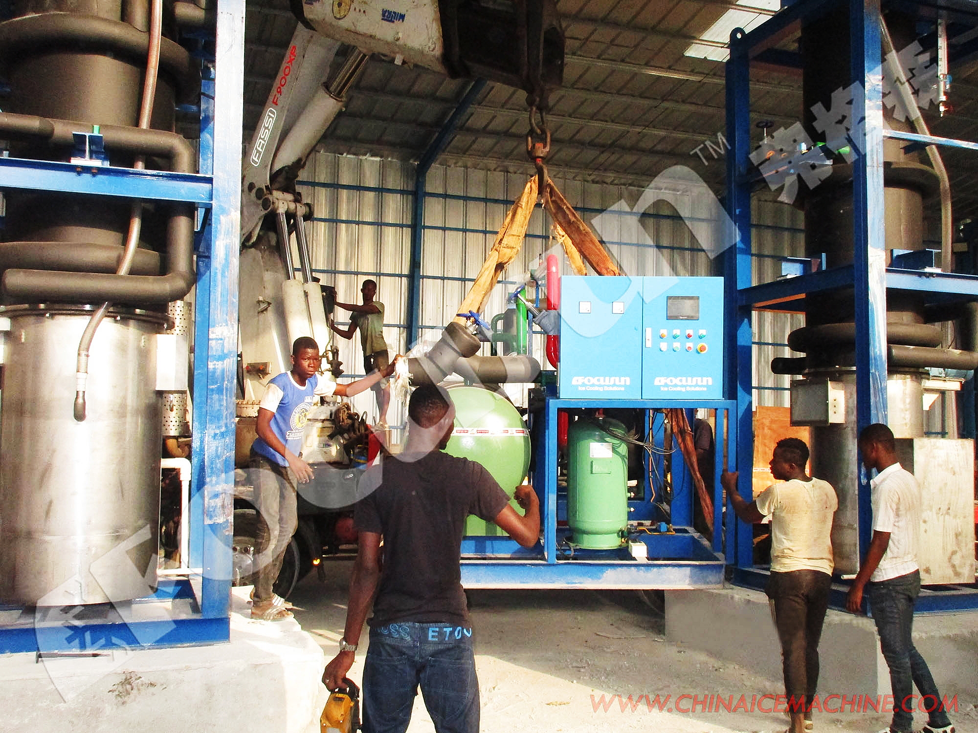 Top- and Affordable Ice Making Solution Focusun 30-50ton Tube Ice Plant Manufacturing