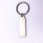 Fashionable Custom Promotional Keychains / Plating Silver Antique Brass Key Ring