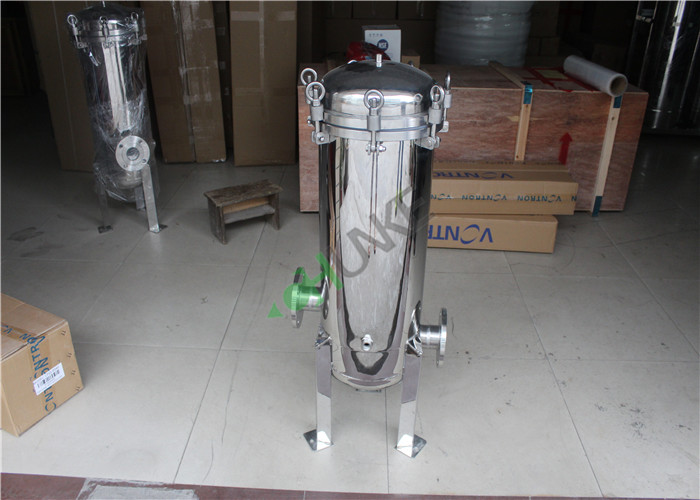 Mirror Gloss Stainless Steel Cartridge Filter Housing RO System Purification