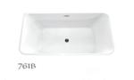 Customized Acrylic Free Standing Bathtub With Center Position Drainer