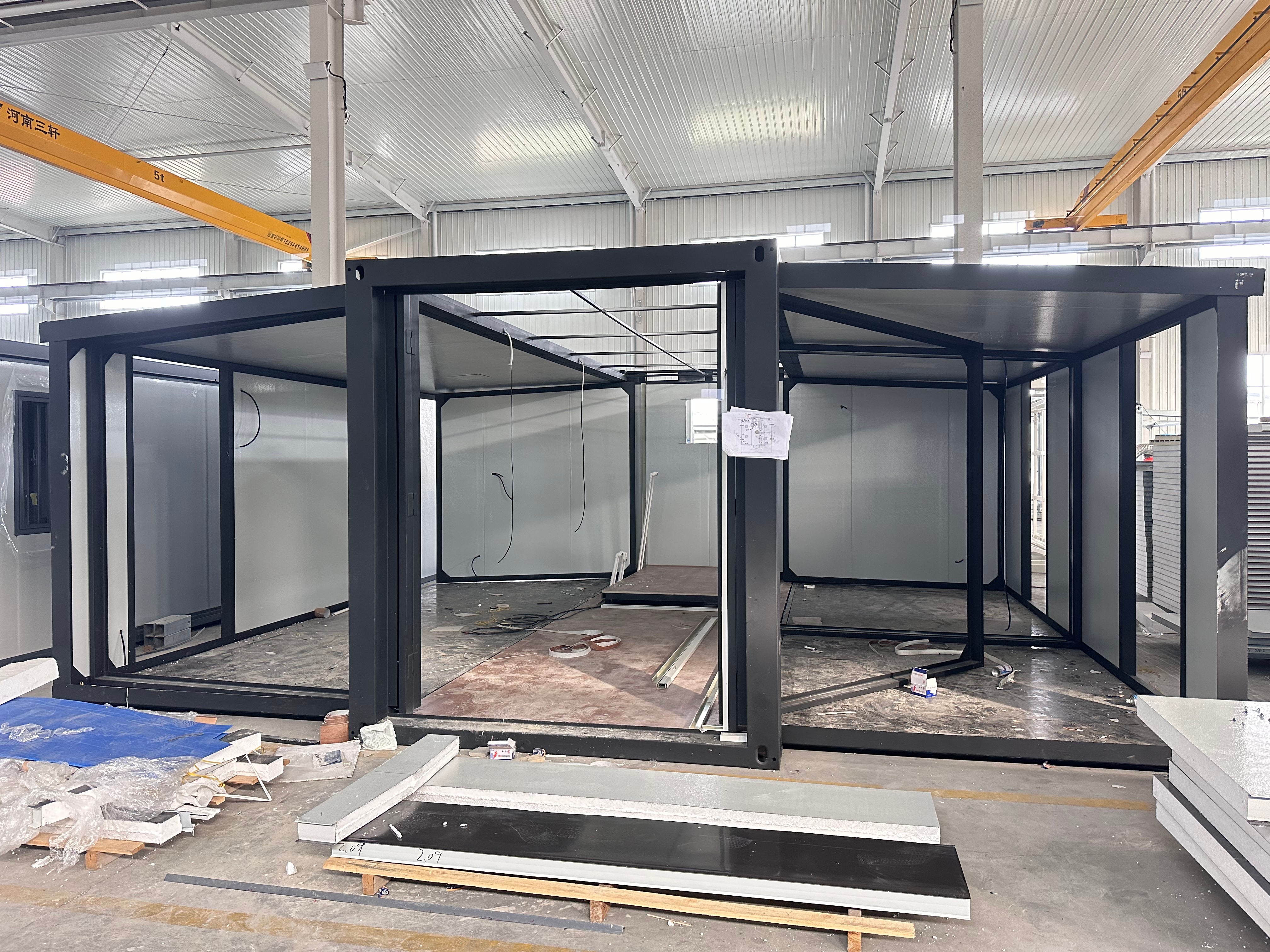 Breathable Expandable Container House Homes for in Australia Steel Frame Expandable Design and Breathable Material