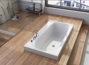 China Solid Surface Embedded Bathtub Non Porous Stain Resistant wholesale
