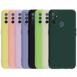 China Oneplus Nord N100 Liquid Silicone Tpu Shockproof Phone Case Camera Protection Easy To Clean wholesale