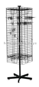 China Black Square Hanging Necklace Display Stand Accessories In Store wholesale