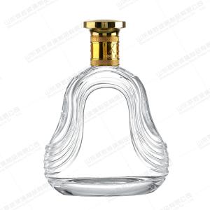 China Glass Lid Personalised Whiskey Bottle 200ml 500ml 700ml 750ml For Beverage And Industrial wholesale