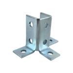 Standard Base Plate Steel Frame Connection Fitting For Channel 15-20Kg