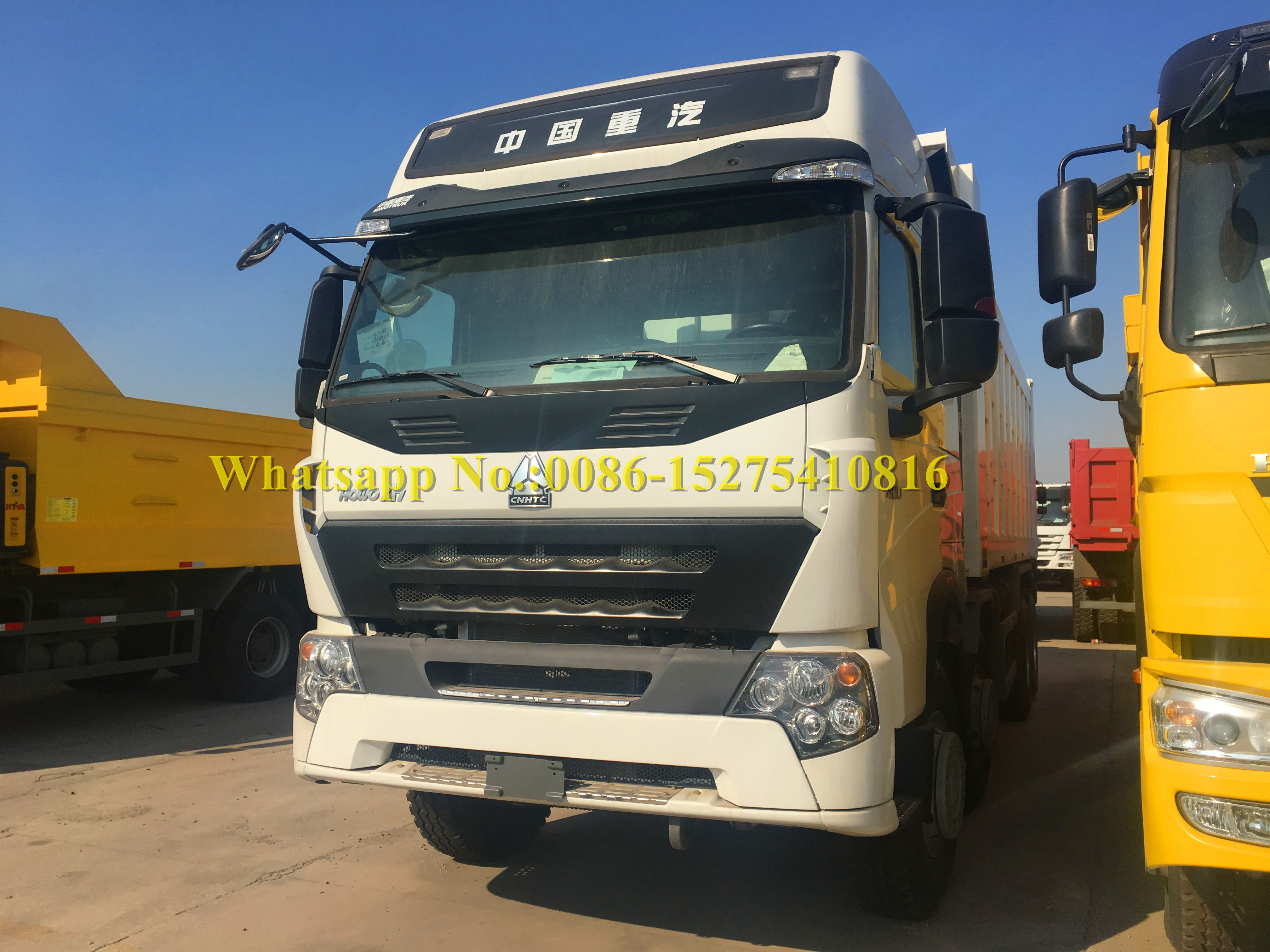 SINOTRUCK HOWO A7 420hp 8x4 Sand Carrying Dump/ Dumper Truck For Ghana Market