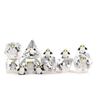 China Transparent Tabletop Resin RPG Dice Multipurpose For Collection wholesale