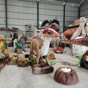 China 220V 380V Realistic Animatronic Dinosaur Parasaurolophus Model wholesale