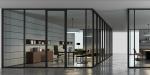 Aluminium Frosted Glass Office Partition Board Etched Glass Office Partition