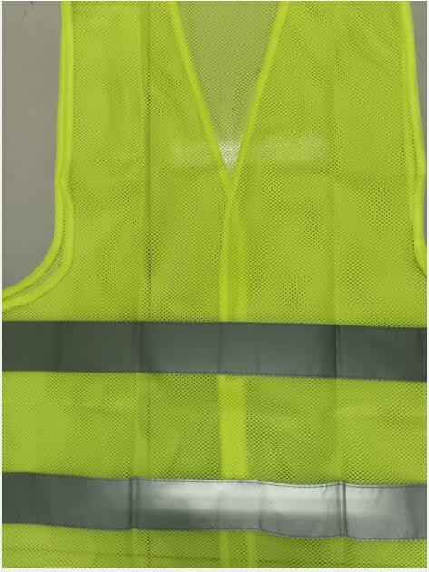 120g Safety Vest Net Green Mesh Safety Vest With PVC Pocket
