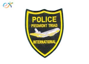 China Professional Police Embroidered Patch Iron On Backing For Uniform Garments wholesale
