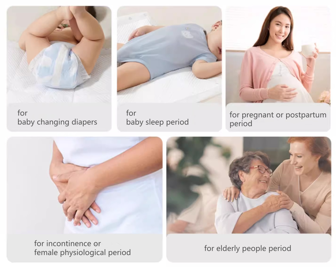 Comfortable Disposable Baby Changing Mats Eco Friendly Disposable Diaper Mat