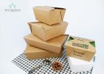 Fruit Salad Kraft Paper Takeaway Boxes Eco Friendly Oil Resistant