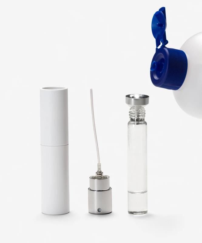 Refillable Mini Perfume Atomiser Spray Bottles Emerald Green Color Free - Sample