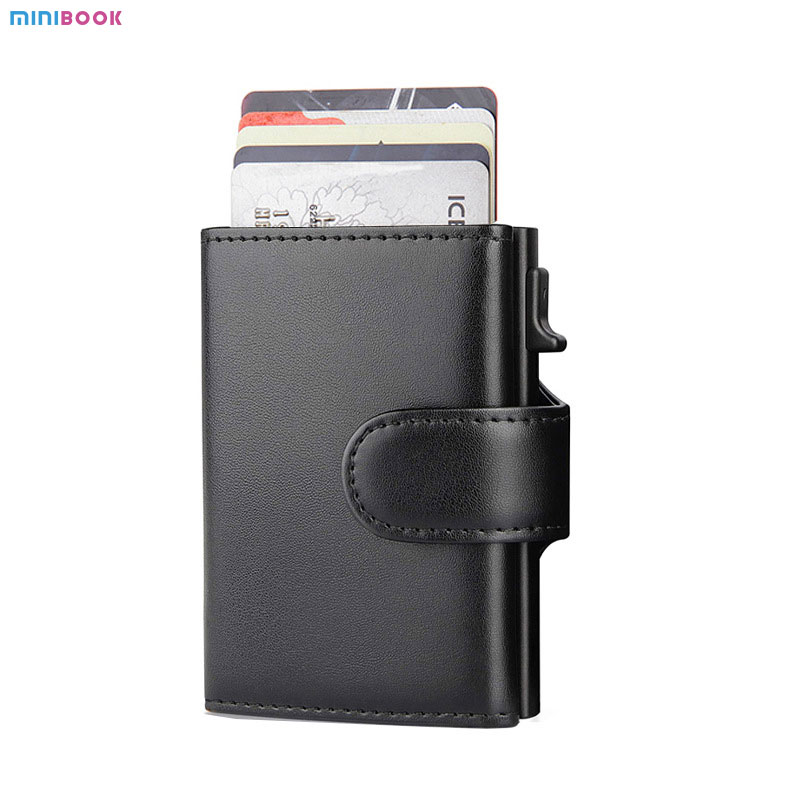 Low MOQ Mix Models Minibook Crazy Horse Wallet For Men Bifold PU Leather Vintage Bag