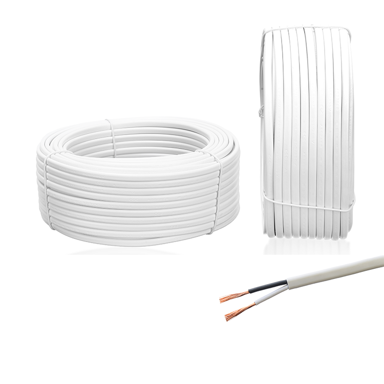 Flat VDE Approval H03VVH2-F Oxygen-free Copper Flat Twin Core Flexible Power Cord Cable for Machine Rated Voltage 300/300V