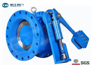 China Flanged Butterfly Valve With Counter - Weight Hydraulic Control Check PN10 / PN16 wholesale