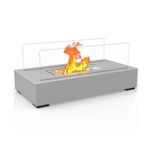 China Portable Ventless Indoor Bioethanol Fireplace Metal Tabletop wholesale