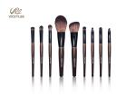 9 In1 Wooden Handle 7.4 inch Facial Makeup Brushes