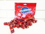 2.75g Cube Shape Strawberry Flavor Milk Candy In Bag Healthy And Yummy