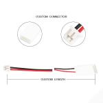 Length 100mm Wire Harness Assembly JST BHSMR-02VS 1400V 24AWG