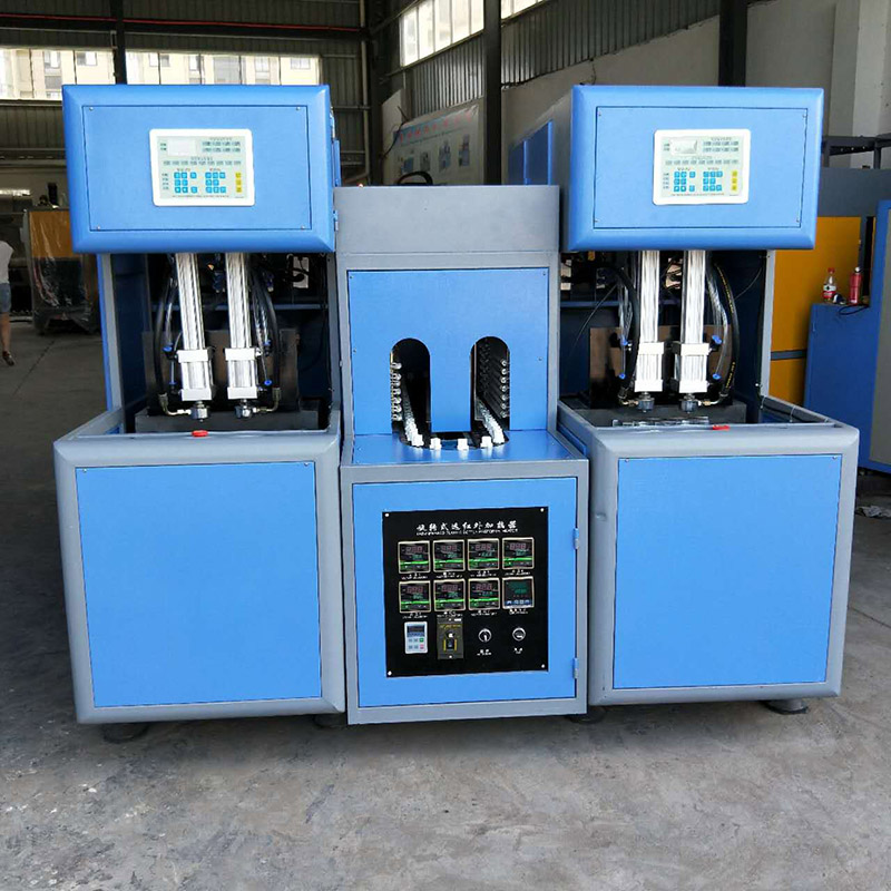 High Capacity Semi-auto 2 Cavity Plastic Mineral Water Bottle Making Machine With Mold