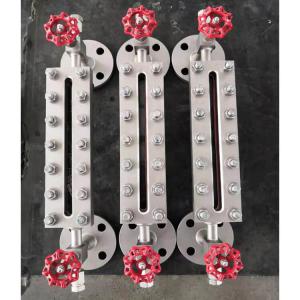 China High Pressure Liquid Tank Tubular Level 250 Degree Boiler Gauge Glass wholesale