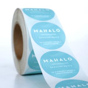 China Waterproof Round Personalised Business Stickers wholesale