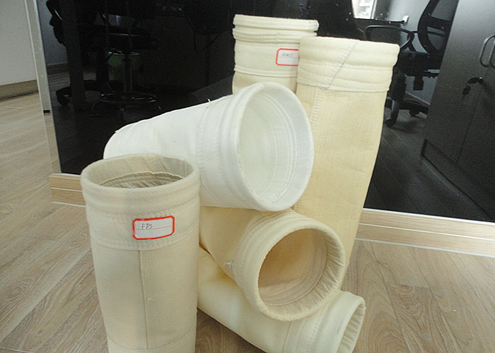 Needle punched Nonwoven Dust Filter Bag Nomex / PPS / FMS filter fabric